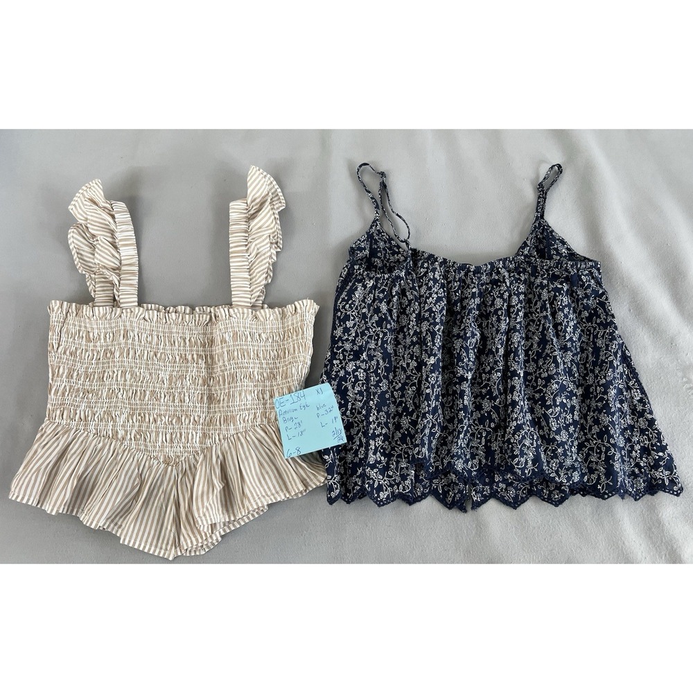 Lot Of 2‎ American Eagle Women's Babydoll Crop Top Sz XS